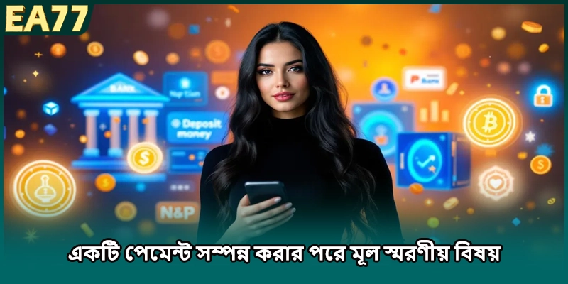 একটি পেমেন্ট সম্পন্ন করার পরে মূল স্মরণীয় বিষয়