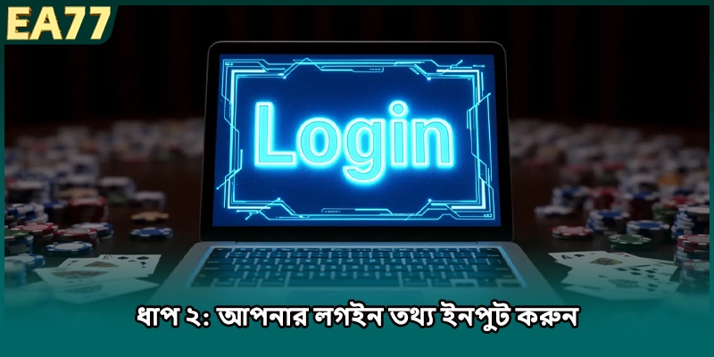 ধাপ ২: আপনার লগইন তথ্য ইনপুট করুন
