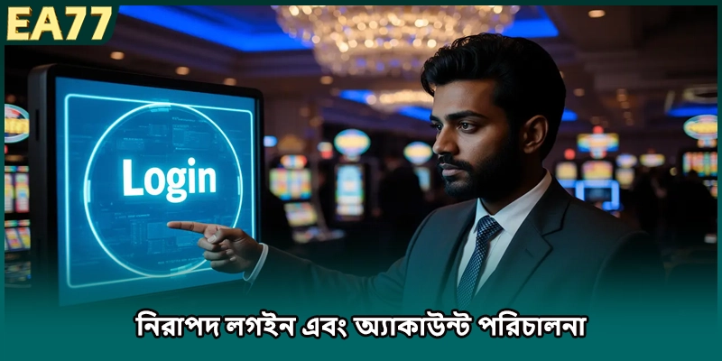 নিরাপদ লগইন এবং অ্যাকাউন্ট পরিচালনা